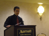 Alexander Daley, Far Western Student Representative, Presenting at the 2012 Convention