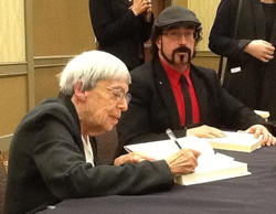 Ursula Le Guin (Left) and Robert "Chaos" Durborow (right)