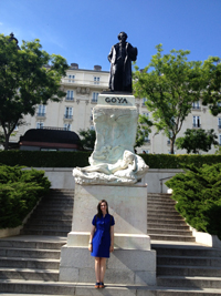 Goya Statue at the Museo del Prado, Madrid, Spain