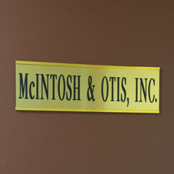 McIntosh & Otis, Inc. sign