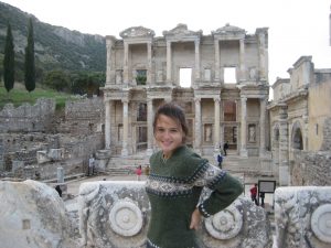 Library of Celsus in Ephesus, Turkey-Writing