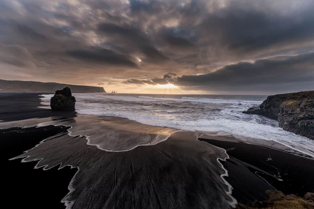 The black sand beaches of Iceland